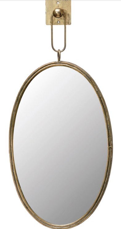 Framed Oval Mirror