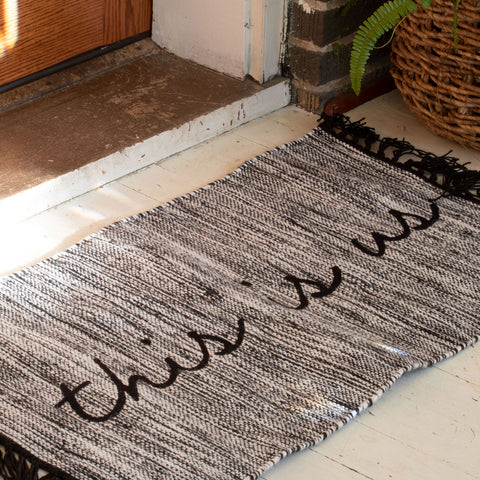 Hand-woven This Is Us Rug