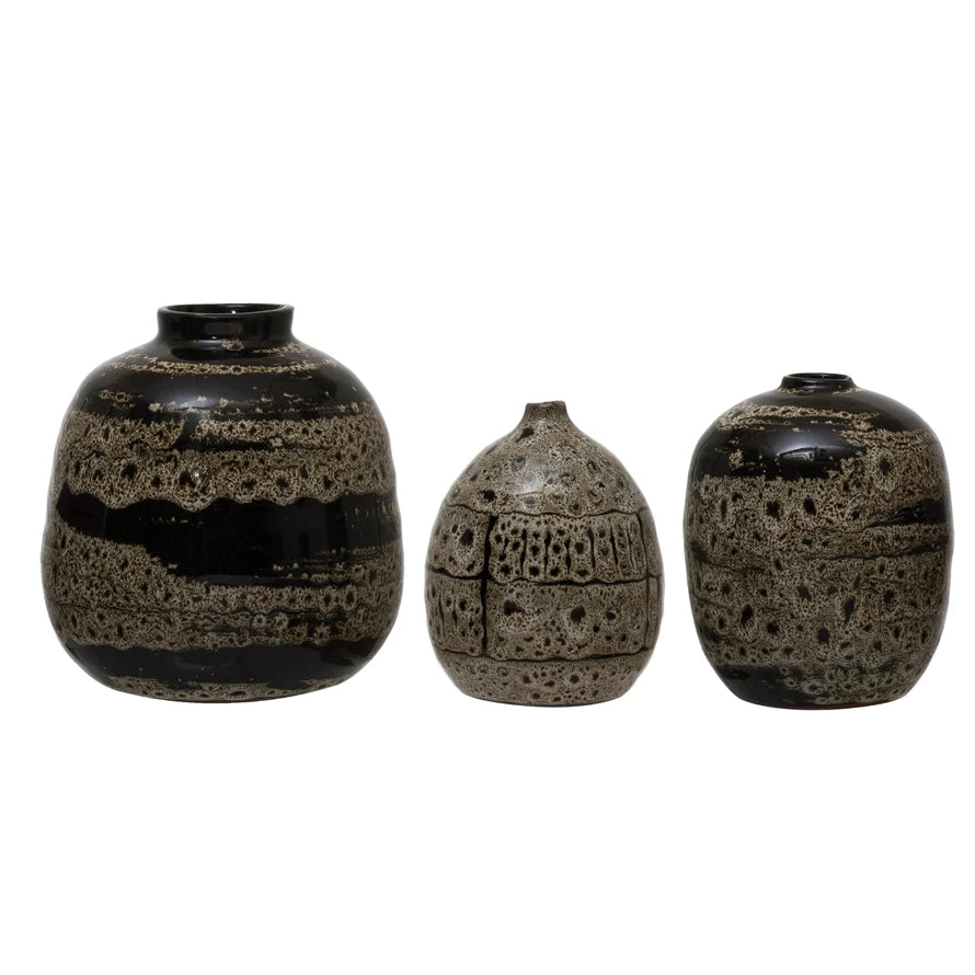 Glazed Terra Cotta Vases