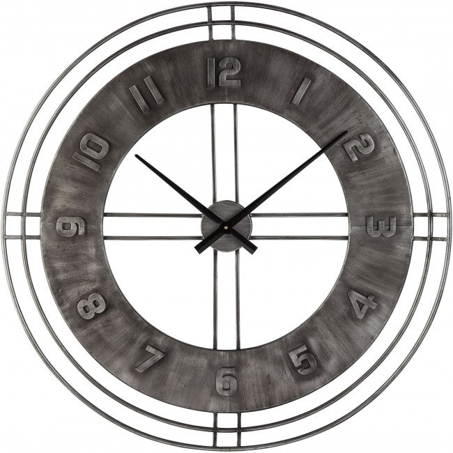 Giant Round Metal Wall Clock